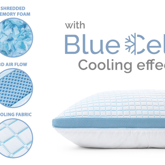 Dreamhouse 3D Blue Cell Tech kühlendes Memoryschaum-Kissen