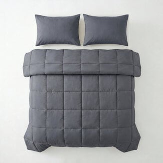 Primaviera Deluxe Alles-in-één Lazy dekbed percale antraciet 200 x 220