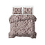 Sleeptime All-in-One Lazy Bettdecke Denzo - Rot/Braun, 200 × 220 cm - Mit Kissenbezügen