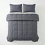 Primaviera Deluxe All-in-One Lazy Perkal-Bettdecke - Anthrazit - 200 × 220 cm