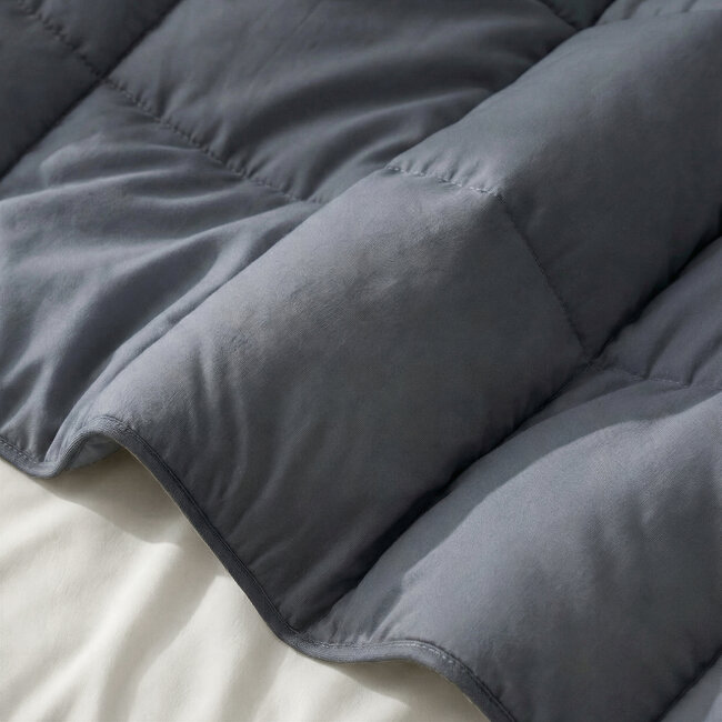 Primaviera Deluxe All-in-One Lazy Perkal-Bettdecke - Anthrazit - 200 × 220 cm