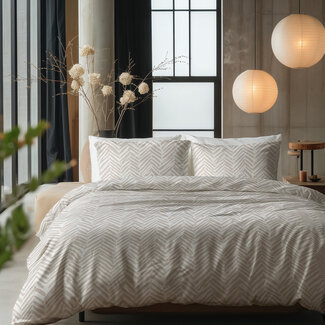 Sleeptime Ethnic Sand 200 × 200/220 - Duvet Cover