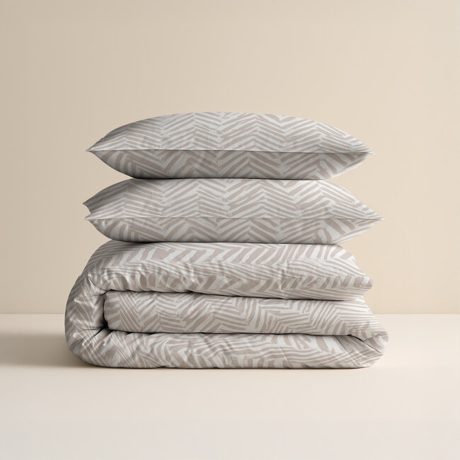 Sleeptime Ethnic Sand 200 × 200/220 - Duvet Cover