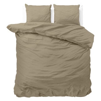 Zensation Satin Point Taupe 200 × 220 - Duvet Cover