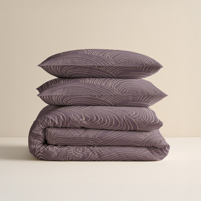 Sleeptime Dreamscape Bettwäsche - Violett - 240 × 200/220 cm