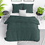 Dreamhouse Stonewashed dark green 140 × 220 - Duvet Cover