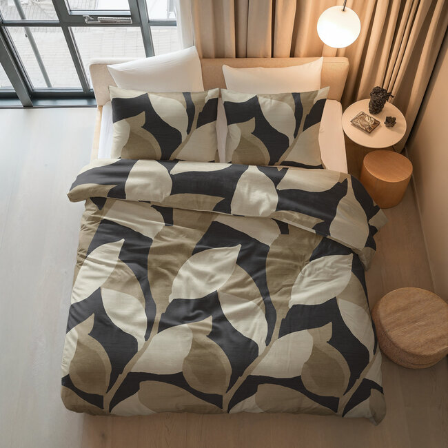 Sleeptime Graphic Garden Bettwäsche - Anthrazit - 200 × 200/220 cm
