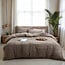 Sleeptime Pom Pom Bettbezug - Taupe - 200 × 220 cm