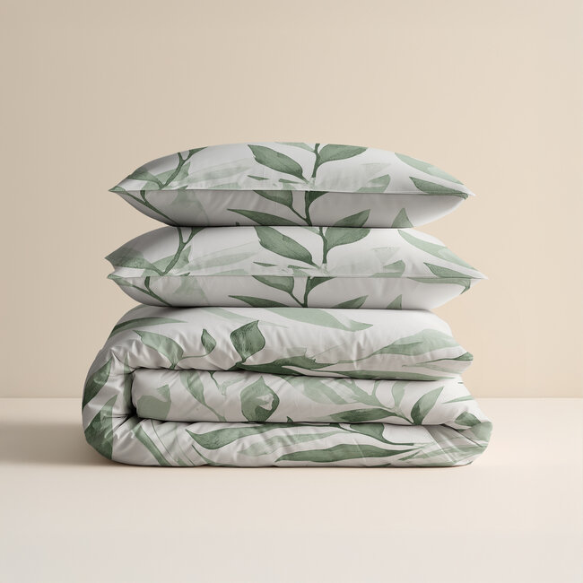 Sleeptime Urban Greenhouse Bettbezug - Grün, 200 × 200/220 cm