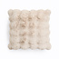 Primaviera Deluxe Pom Rabbit Fur Zierkissen - Sand - 50 × 50 cm