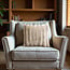 Primaviera Deluxe Rib Kaninchenfellimitat-Zierkissen - Sand, 50 × 50 cm