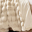 Primaviera Deluxe Pom Rabbit Fur Plaid Sand 150 × 200