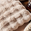 Primaviera Deluxe Pom Faux Rabbit Fur decorative cushion sand 50 × 50
