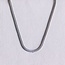 Flache Schlangenkette - 3 mm - Silberfarben