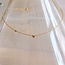 Stainless steel fine necklace with 3 mini hearts - gold