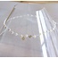 Daisy flower necklace - white/yellow - FI101