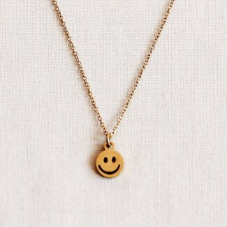 Feine Edelstahlkette mit Smiley