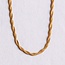 Geflochtene Schlangenkette - Goldfarben