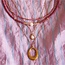Koning Bamboe Miyuki Necklace - Sunkissed Cherry