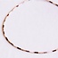 Koning Bamboe Miyuki Necklace - Golden Glow Nude Shades