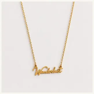 Koning Bamboe Delicate 'Wanderlust' necklace