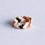Koning Bamboe Tila Bead ring - nude shades