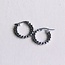 Koning Bamboe EA505.2 Edelstahl-Creole mit Kugeln - 20 mm - Silberfarben