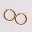 Stainless steel creole 30mm "basic" - gold