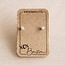 Koning Bamboe OS405 - RVS mini oorstekers met strass - zilver