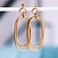 Statement oorbel ovale en gedraaide ringen