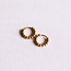 Roestvrijstalen oorringen 10 mm "ballen" - goud