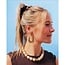 Koning Bamboe Sculpted Drop Statement Earrings