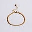 Koning Bamboe SA813 Stahlarmband mit flacher Schlangenkette - Gold
