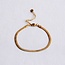SA813 - Stalen armband “platte slang” - goud