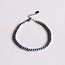 Koning Bamboe SA816 Stahlperlen-Armband - Silberfarben