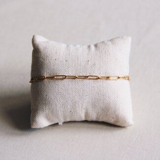 Koning Bamboe SA808 - Steel D-chain bracelet - gold