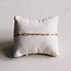SA808 - Stalen armband met D-ketting - goud