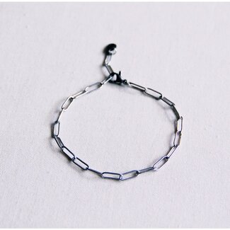 Koning Bamboe SA809 - Steel D-chain bracelet - silver