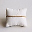 Koning Bamboe SA830 kleines Stahl-Perlenarmband - Gold