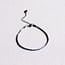 Koning Bamboe SA841: Steel "twisted" bracelet small - silver