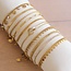 SA830: Stalen kralenarmband "Small" - goud
