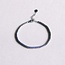 Koning Bamboe SA831: Steel beaded bracelet "Small" - silver