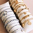 SA831: Stalen kralenarmband "Small" - zilver