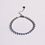Koning Bamboe SA835: Steel chain bracelet with beads - silver