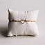 D-keten armband met open hartvergrendeling-goud