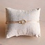 Koning Bamboe Infinity satin bracelet - champagne