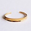 Bangle breed uitlopend - goud