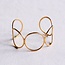 Koning Bamboe Bangle XL round - gold