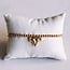 Koning Bamboe Beaded bracelet with hearts and mini pearl