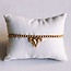 Koning Bamboe Perlenarmband mit Herzen und Miniperle